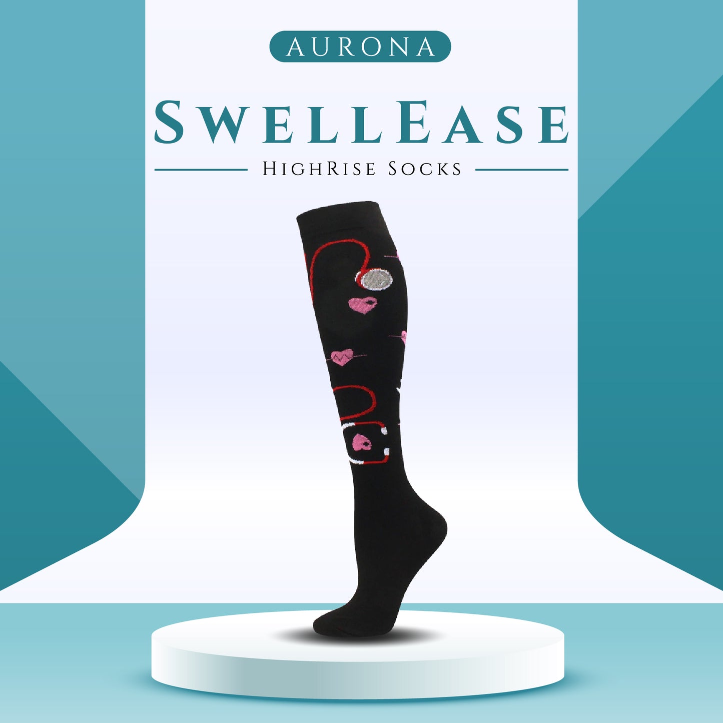 SwellEase HighRise - Compression Socks